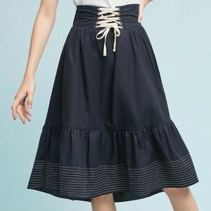 Anthropologie Akemi + Kin Ruffle Midi Skirt